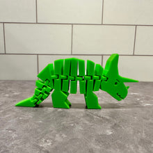 Load image into Gallery viewer, Colorful 3D Printed Articulating Flexible Dinosaurs