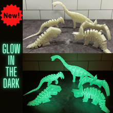 Load image into Gallery viewer, Colorful 3D Printed Articulating Flexible Dinosaurs