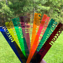 Load image into Gallery viewer, Acrylic Garden Stakes with trees background