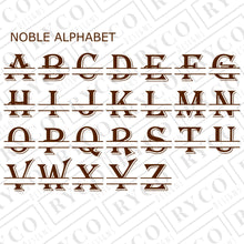 Load image into Gallery viewer, Noble Split Monogram Alphabet