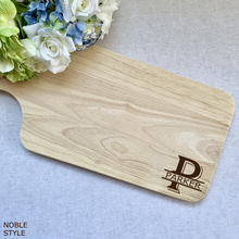 Load image into Gallery viewer, Cornered "Parker" Split Monogram in Noble Style on Large Board