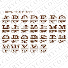 Load image into Gallery viewer, Royalty monogram alphabet