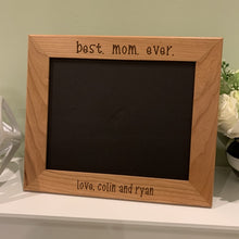 Load image into Gallery viewer, Best mom ever horizontal frame in cherry