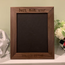Load image into Gallery viewer, Best mom ever vertical frame in walnut