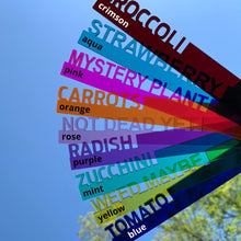 Load image into Gallery viewer, Acrylic Garden Stakes with sky background color swatch