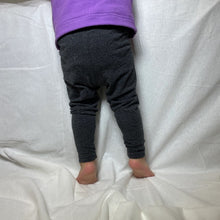 Load image into Gallery viewer, Handmade Solid Color Leggings Two Tone Charcoal Example Back