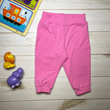 Load image into Gallery viewer, Handmade Solid Color Baby Jogger Pants Medium Pink Color