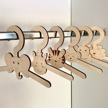 Load image into Gallery viewer, Laser Engraved Jungle Animal Hanger Set