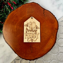 Load image into Gallery viewer, Christmas Themed Wine Bottle Tags