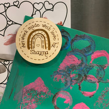 Load image into Gallery viewer, Custom Laser Engraved Child's Name "Look what I made" Magnet