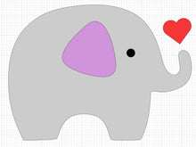 Load image into Gallery viewer, Lilac baby elephant mock up