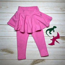 Load image into Gallery viewer, Handmade Solid Color Skirted Leggings Medium Pink Color