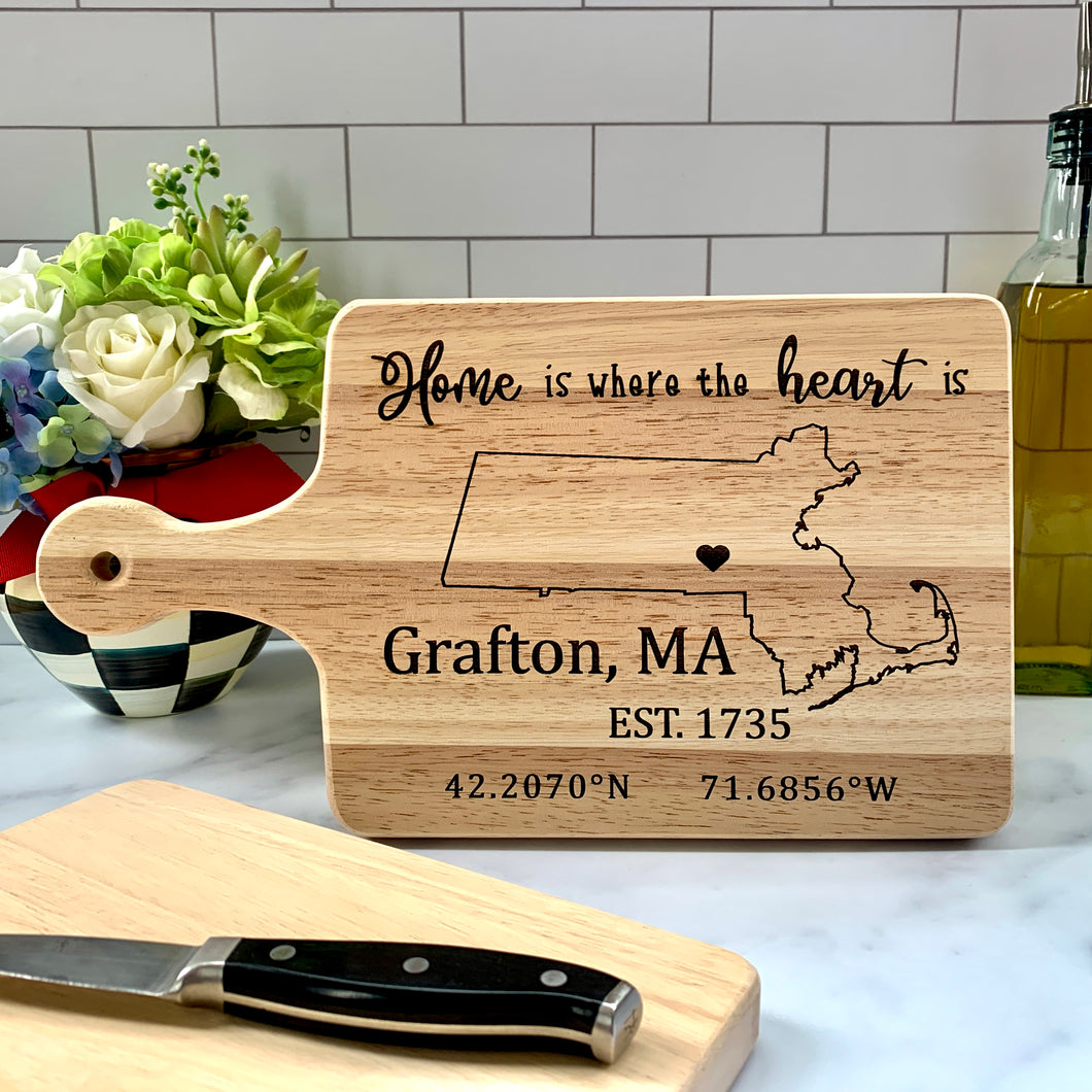 I Heart Grafton MA Cutting Board