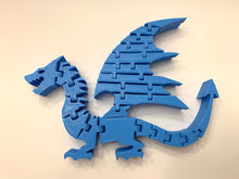 Load image into Gallery viewer, Colorful 3D Printed Articulating Flexible Dragon Flat
