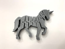 Load image into Gallery viewer, Colorful 3D Printed Articulating Flexible Unicorn Flat
