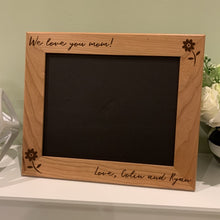 Load image into Gallery viewer, We love you mom horizontal frame in cherry
