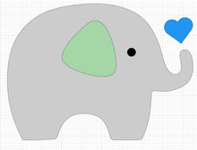 Load image into Gallery viewer, Sage baby elephant mock up
